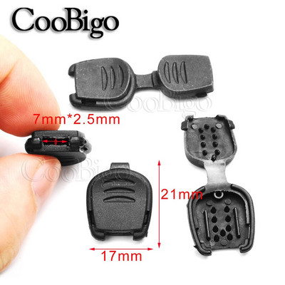 10 buc clemă de capăt snur clemă de frânghie clemă de prindere pentru șnur Paracord dantelă îmbrăcăminte cu fermoar tragere accesorii de cusut plastic negru