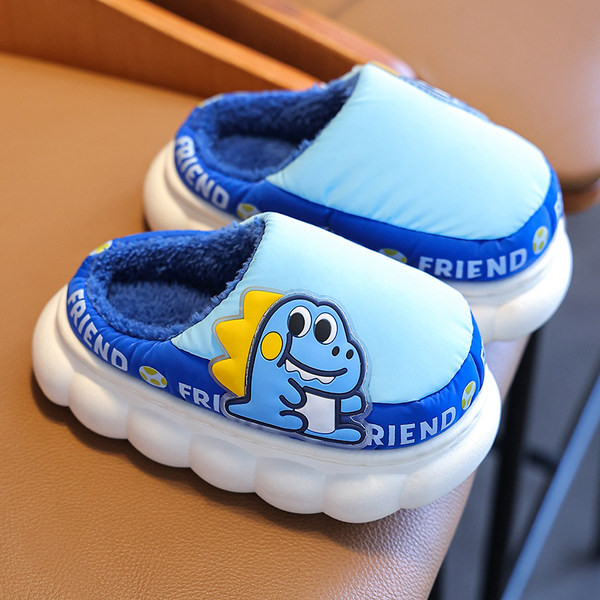 Vaikiškos laisvalaikio šlepetės su pūkiniu pamušalu berniukams