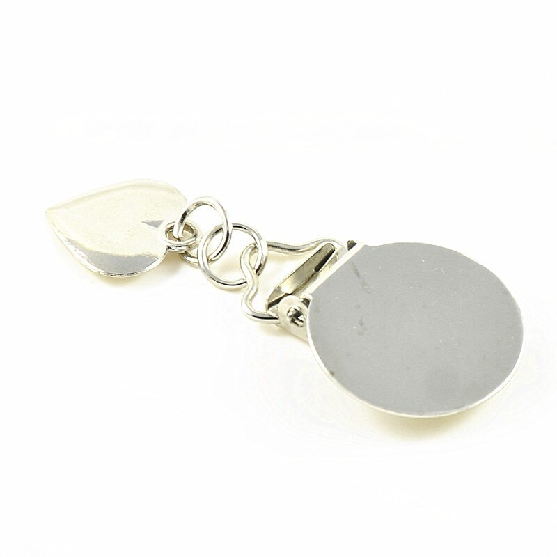 Kovové klipy na cumlík s plastovou vložkou na remeselné práce, džínsy, tašky, opasky, nohavice, odev, dekorácie, DIY 15 mm 30 ks