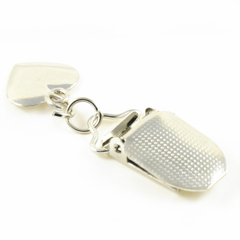 Kovové klipy na cumlík s plastovou vložkou na remeselné práce, džínsy, tašky, opasky, nohavice, odev, dekorácie, DIY 15 mm 30 ks