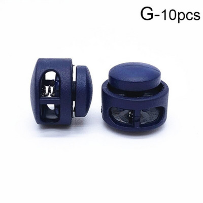 10 τμχ Πλαστική κλειδαριά με κορδόνι με 2 τρύπες Πώμα κλιπ εναλλαγής τσάντα κορδόνι καπέλο κορδόνι ρούχα Κορδόνια παπουτσιών Αξεσουάρ ραπτικής