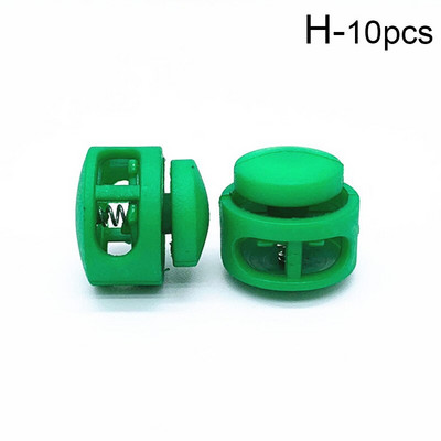 10 τμχ Πλαστική κλειδαριά με κορδόνι με 2 τρύπες Πώμα κλιπ εναλλαγής τσάντα κορδόνι καπέλο κορδόνι ρούχα Κορδόνια παπουτσιών Αξεσουάρ ραπτικής