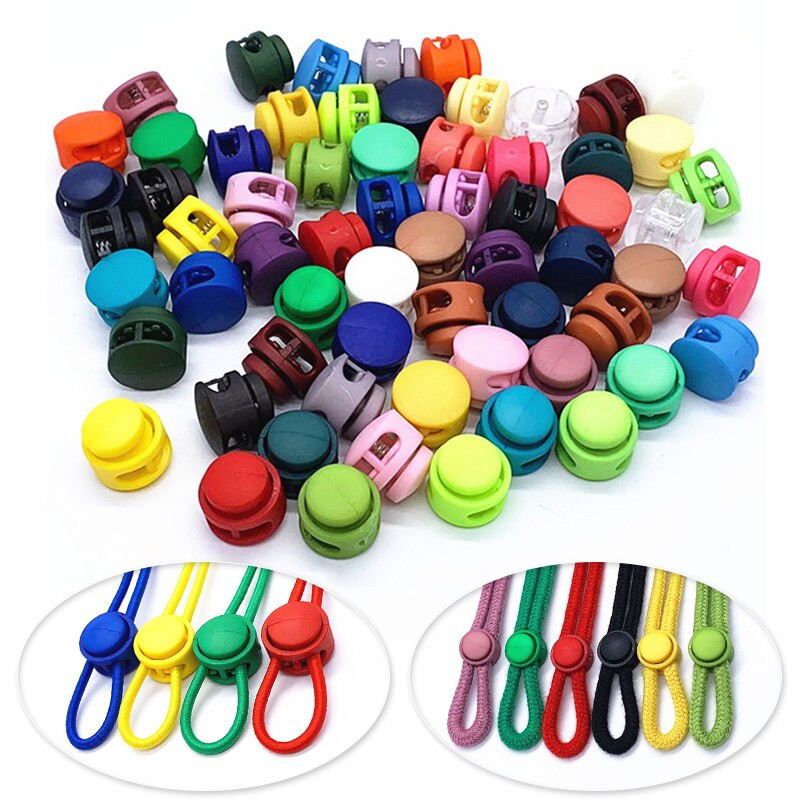 10 τμχ Πλαστική κλειδαριά με κορδόνι με 2 τρύπες Πώμα κλιπ εναλλαγής τσάντα κορδόνι καπέλο κορδόνι ρούχα Κορδόνια παπουτσιών Αξεσουάρ ραπτικής