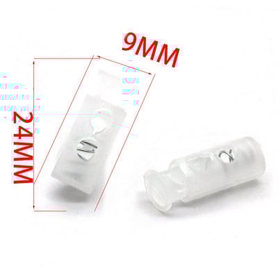 10 ks farebných plastových 2-dierkových zámok šnúry, pružinová zarážka, prepínacia zarážka, klip na športovú obuv, lano, DIY šnúra, odevné doplnky