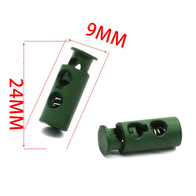 10 ks farebných plastových 2-dierkových zámok šnúry, pružinová zarážka, prepínacia zarážka, klip na športovú obuv, lano, DIY šnúra, odevné doplnky