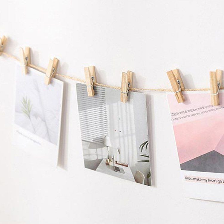 100 vnt.3,5 cm Spalvoti mediniai segtukai Rankų darbo nuotraukų segtukai Mediniai lipdukai Maži segtukai Natūralios spalvos vintažinės medinės segtukai