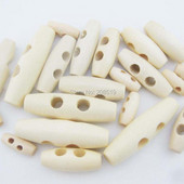 WBNVKS 50 ks oválnych gombíkov s prackou z prírodného dreva na šitie odevov