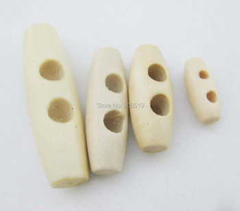 WBNVKS 50 бр. Копчета с овална форма, естествена дървена запушалка, катарама за аксесоари за шиене на дрехи