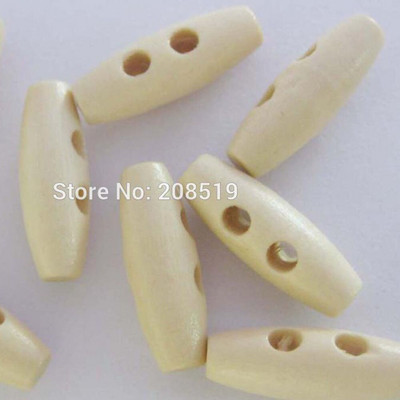 WBNVKS 50 ks oválnych gombíkov s prackou z prírodného dreva na šitie odevov