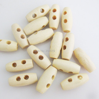 WBNVKS 50 ks oválnych gombíkov s prackou z prírodného dreva na šitie odevov