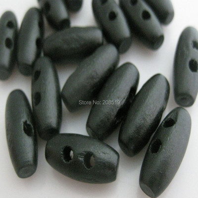 WBNVKS 50 ks oválnych gombíkov s prackou z prírodného dreva na šitie odevov