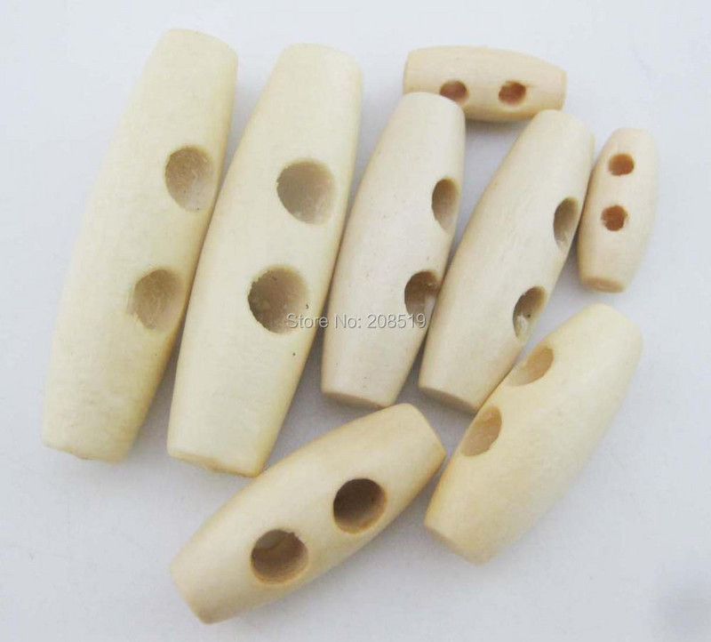 WBNVKS 50 ks oválnych gombíkov s prackou z prírodného dreva na šitie odevov