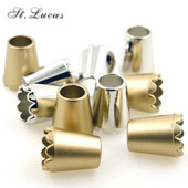 Vysokokvalitné 10 ks/sada zlato-strieborných dekoračných koncoviek šnúr, prepínacie klipy na paracordovú tašku, športové oblečenie, obuv, odevné doplnky.