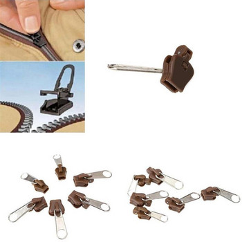 6/12 τεμ. Instant Zippers Sliders Pull Universal Fix Zipper Repair Kit Replacement Teeth Rescue Design Zippers Sewing Repair Kit