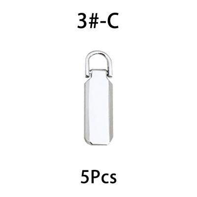 5 vnt. Nuimami metaliniai užtrauktukų traukikliai užtrauktukų slankikliams Galvos užtrauktukų taisymo rinkiniai Užtrauktuko traukimo skirtukas „Pasidaryk pats“ siuvimo krepšių priedai