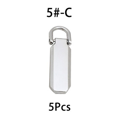 5 vnt. Nuimami metaliniai užtrauktukų traukikliai užtrauktukų slankikliams Galvos užtrauktukų taisymo rinkiniai Užtrauktuko traukimo skirtukas „Pasidaryk pats“ siuvimo krepšių priedai