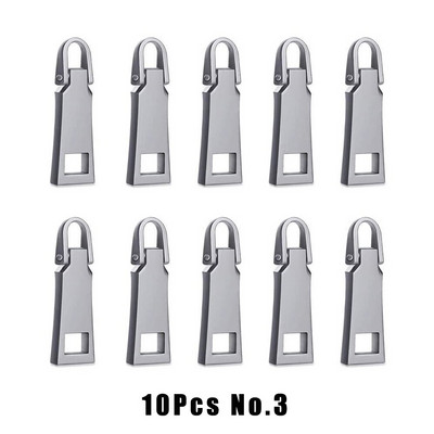 10vnt Metalinis užtrauktuko traukimo skirtukas Keičiamas drabužis Striukė Užtrauktukas Užtrauktukas Bagažo lagaminas Užtrauktukas Ištraukiama kortelė Nuimama užtrauktuko ištraukimo skirtukas