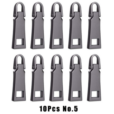 10vnt Metalinis užtrauktuko traukimo skirtukas Keičiamas drabužis Striukė Užtrauktukas Užtrauktukas Bagažo lagaminas Užtrauktukas Ištraukiama kortelė Nuimama užtrauktuko ištraukimo skirtukas