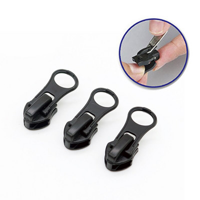 6pcs/Set Fix Zipper Repair Kit Replacement Zip Slider Universal Instant Zipper Head Teeth Rescue Sewing Zippers Accessories