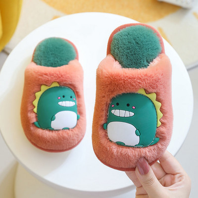 Naujo modelio vaikiškos pūkinės šlepetės mergaitėms ir berniukams