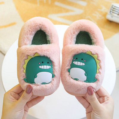 Naujo modelio vaikiškos pūkinės šlepetės mergaitėms ir berniukams