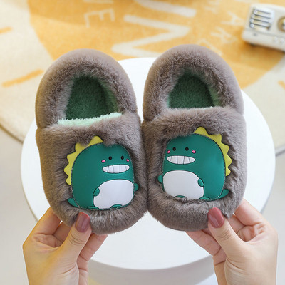 Naujo modelio vaikiškos pūkinės šlepetės mergaitėms ir berniukams