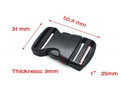 3 vnt. 3/4" ~ 2" juosta Plastikinės šoninės sagtys Dvigubas reguliuojamas plonas juosmuo Molle taktinė kuprinė šunų dirželiai diržo sagtis