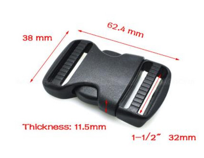 3 vnt. 3/4" ~ 2" juosta Plastikinės šoninės sagtys Dvigubas reguliuojamas plonas juosmuo Molle taktinė kuprinė šunų dirželiai diržo sagtis