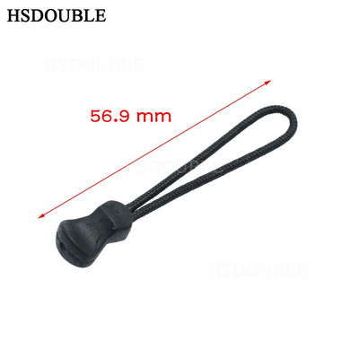 10 vnt./pak. Užtrauktukas užtraukia laido galus Juodos spalvos dirželis, skirtas drabužių priedams