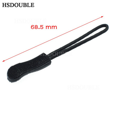 10 vnt./pak. Užtrauktukas užtraukia laido galus Juodos spalvos dirželis, skirtas drabužių priedams