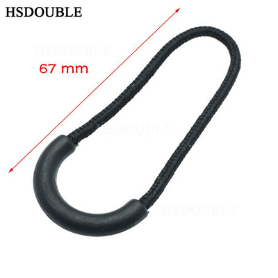 10 vnt./pak. Užtrauktukas užtraukia laido galus Juodos spalvos dirželis, skirtas drabužių priedams