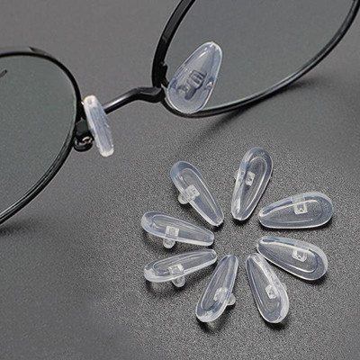 Въздушна камера Овална силиконова противоплъзгаща опора Подложки за нос Завинтващи се за очила Аксесоари за очила