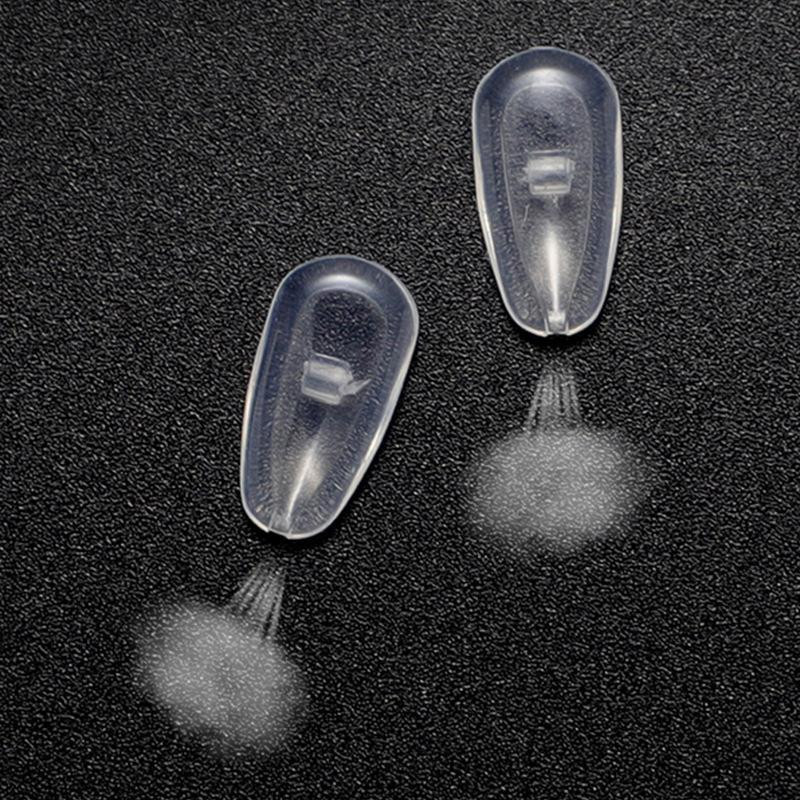 Õhukambri ovaalne silikoonist libisemisvastane tugi, ninapadjad, sissekeeratav prillide jaoks prillide prillide tarvikud