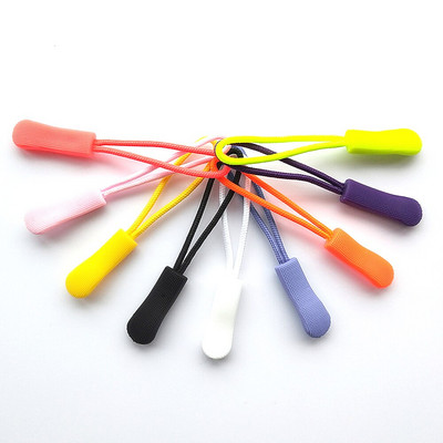 10 tk/pakend värvi tross Tõmblukk Pull Rõivaste kott Taktikaline seljakott Aksessuaarid Tõmbluku tõmbaja DIY tõmbluku pea nööri rihm Lariat liugur