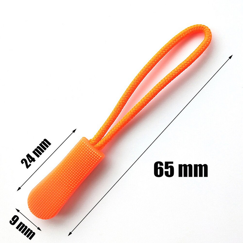 10 tk/pakend värvi tross Tõmblukk Pull Rõivaste kott Taktikaline seljakott Aksessuaarid Tõmbluku tõmbaja DIY tõmbluku pea nööri rihm Lariat liugur