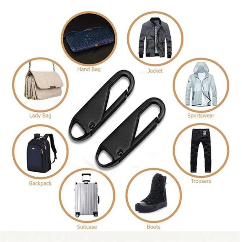 Univerzálny odnímateľný zipsový posúvač, ľahko opraviteľný, sťahovák zipsu, cestovná batožina, štítky so zipsom, šijacie a galantérne príslušenstvo
