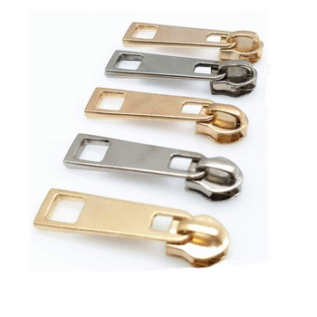 20 pc υψηλής ποιότητας 5# Metal Nylon χρυσό και ασημί Zipper Slider Head Puller DIY Handwork Bag Bagage 5BB5576