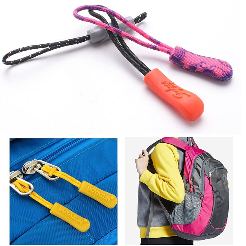 10 бр. Цветно въже, цип, дърпащ кабел, резервни краища, ципове, ципове, чанта за облекло, части за тактическа раница
