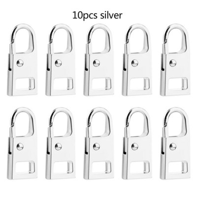 10 vnt. Užtrauktuko traukimo keitimo rinkinys Nuimamas universalus metalinis užtrauktuko traukimo skirtukų taisymo rinkinys striukėms Drabužiai Kuprinės Batai