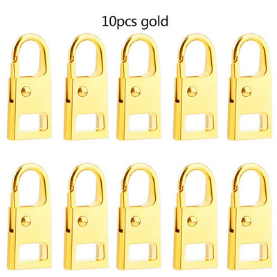 10 vnt. Užtrauktuko traukimo keitimo rinkinys Nuimamas universalus metalinis užtrauktuko traukimo skirtukų taisymo rinkinys striukėms Drabužiai Kuprinės Batai