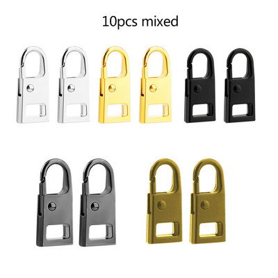 10 vnt. Užtrauktuko traukimo keitimo rinkinys Nuimamas universalus metalinis užtrauktuko traukimo skirtukų taisymo rinkinys striukėms Drabužiai Kuprinės Batai