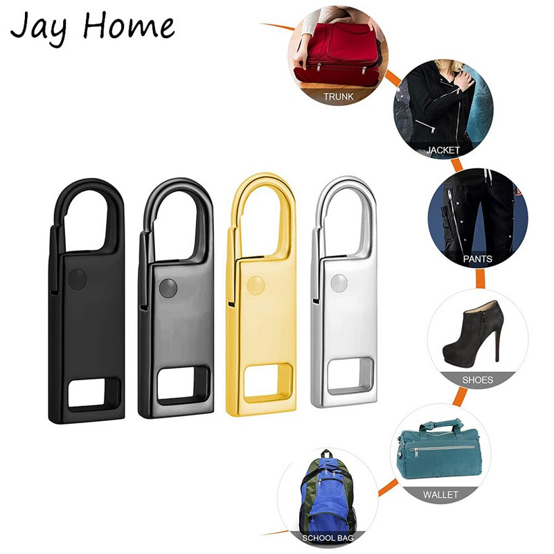 10 vnt. Užtrauktuko traukimo keitimo rinkinys Nuimamas universalus metalinis užtrauktuko traukimo skirtukų taisymo rinkinys striukėms Drabužiai Kuprinės Batai