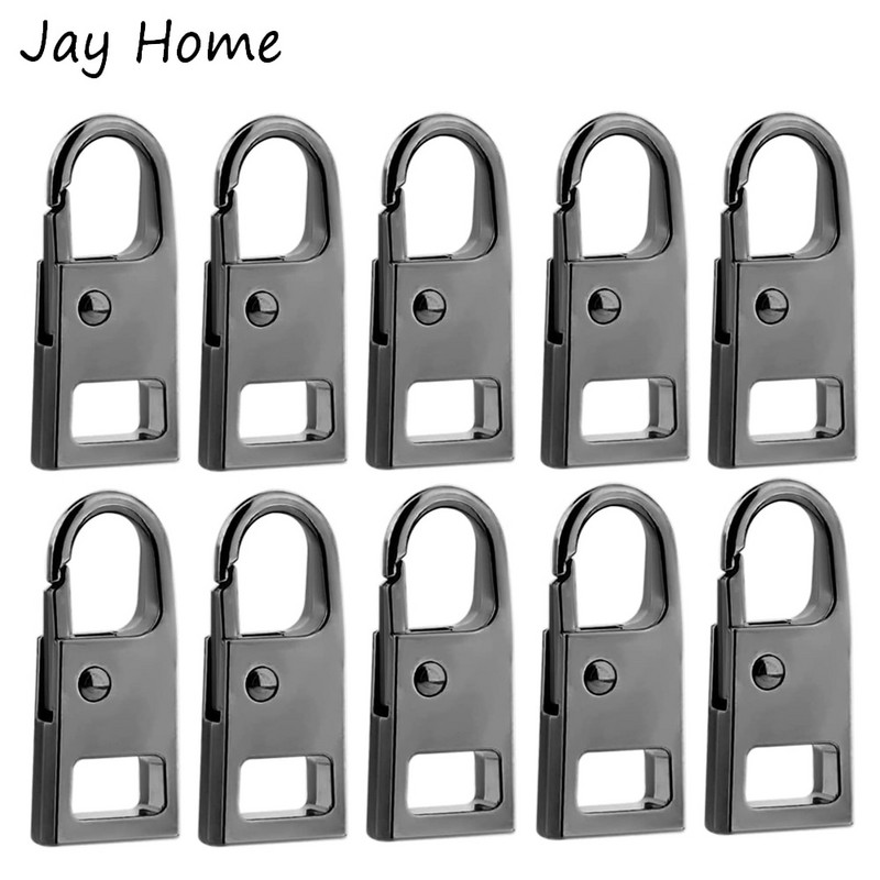 10 vnt. Užtrauktuko traukimo keitimo rinkinys Nuimamas universalus metalinis užtrauktuko traukimo skirtukų taisymo rinkinys striukėms Drabužiai Kuprinės Batai