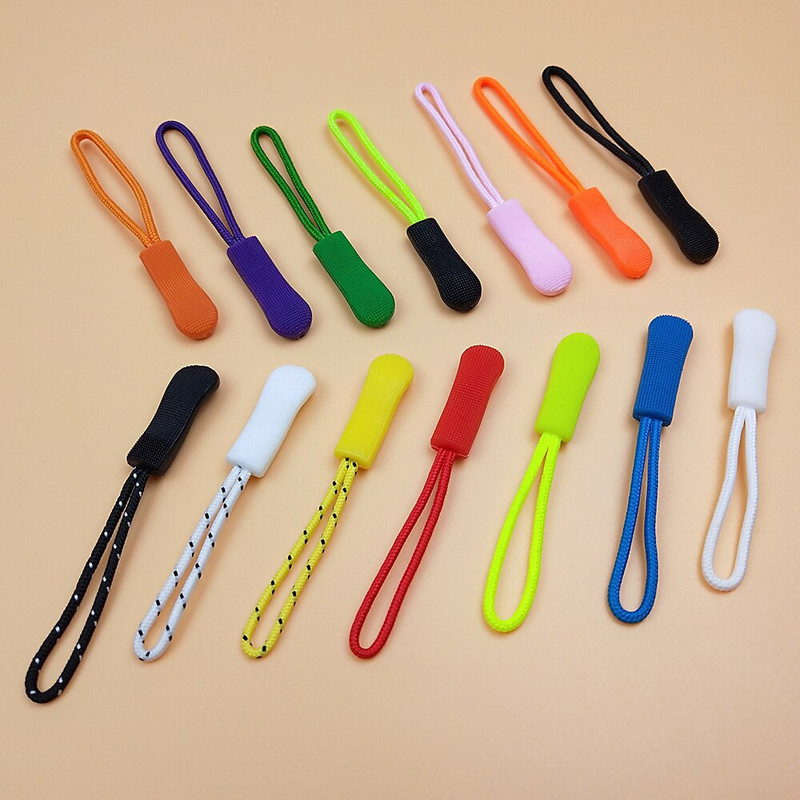 10 τμχ/παρτίδα Τραβήξτε φερμουάρ Σχοινί Τέλος Εφαρμογή φερμουάρ Εξολκέα Αντικατάσταση κλιπ πόρπης Fixer Βαλίτσα Ρούχα Υφάσματα σπιτιού Κεφαλή φερμουάρ