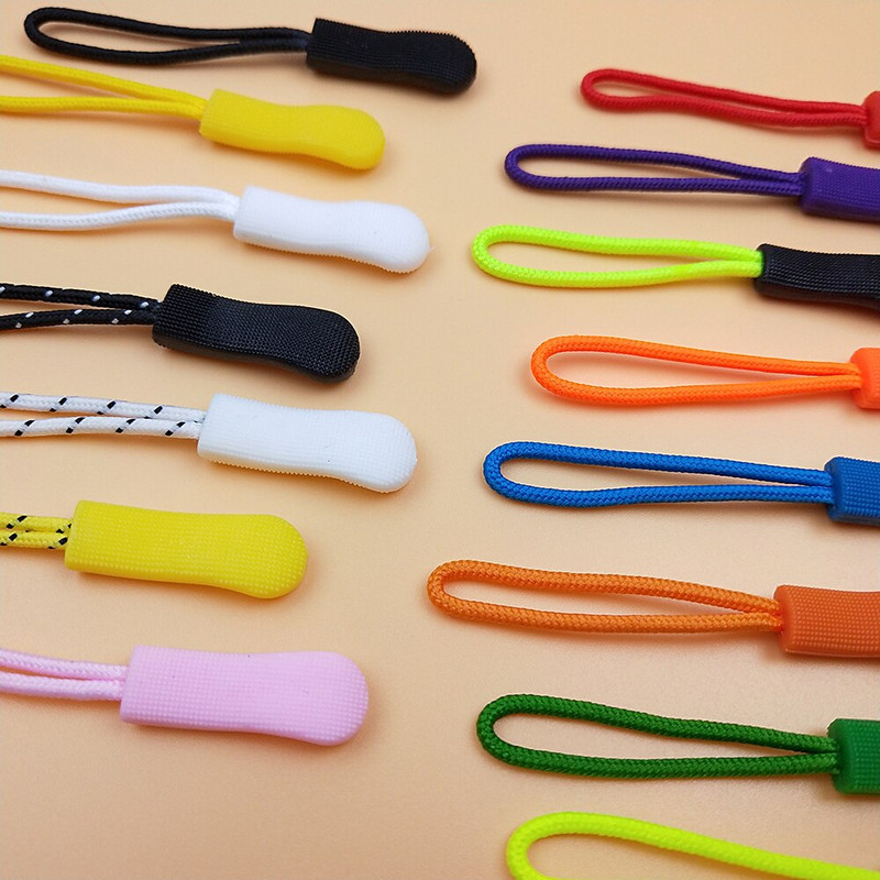 10 τμχ/παρτίδα Τραβήξτε φερμουάρ Σχοινί Τέλος Εφαρμογή φερμουάρ Εξολκέα Αντικατάσταση κλιπ πόρπης Fixer Βαλίτσα Ρούχα Υφάσματα σπιτιού Κεφαλή φερμουάρ