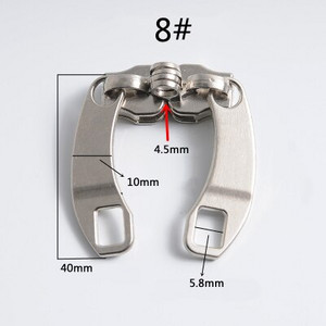 2 poros 5# 8# 10# užtrauktukas Metalinis užtrauktuko slankiklis Užtrauktuko galvutė pasidaryk pats drabužių krepšys lagaminų priedai užtrauktukų taisymo rinkiniams
