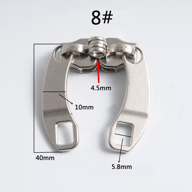 2 poros 5# 8# 10# užtrauktukas Metalinis užtrauktuko slankiklis Užtrauktuko galvutė pasidaryk pats drabužių krepšys lagaminų priedai užtrauktukų taisymo rinkiniams