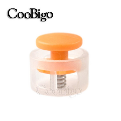 10 τμχ Πλαστικό πώμα Κορδόνι κλειδαριά φασολάδα Κλιπ εναλλαγής διπλής τρύπας αθλητικά κορδόνια σφιγκτήρας ελαστικό σχοινί DIY αξεσουάρ Διαφανές