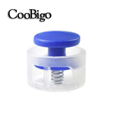 10 τμχ Πλαστικό πώμα Κορδόνι κλειδαριά φασολάδα Κλιπ εναλλαγής διπλής τρύπας αθλητικά κορδόνια σφιγκτήρας ελαστικό σχοινί DIY αξεσουάρ Διαφανές