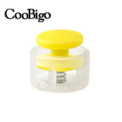 10 τμχ Πλαστικό πώμα Κορδόνι κλειδαριά φασολάδα Κλιπ εναλλαγής διπλής τρύπας αθλητικά κορδόνια σφιγκτήρας ελαστικό σχοινί DIY αξεσουάρ Διαφανές